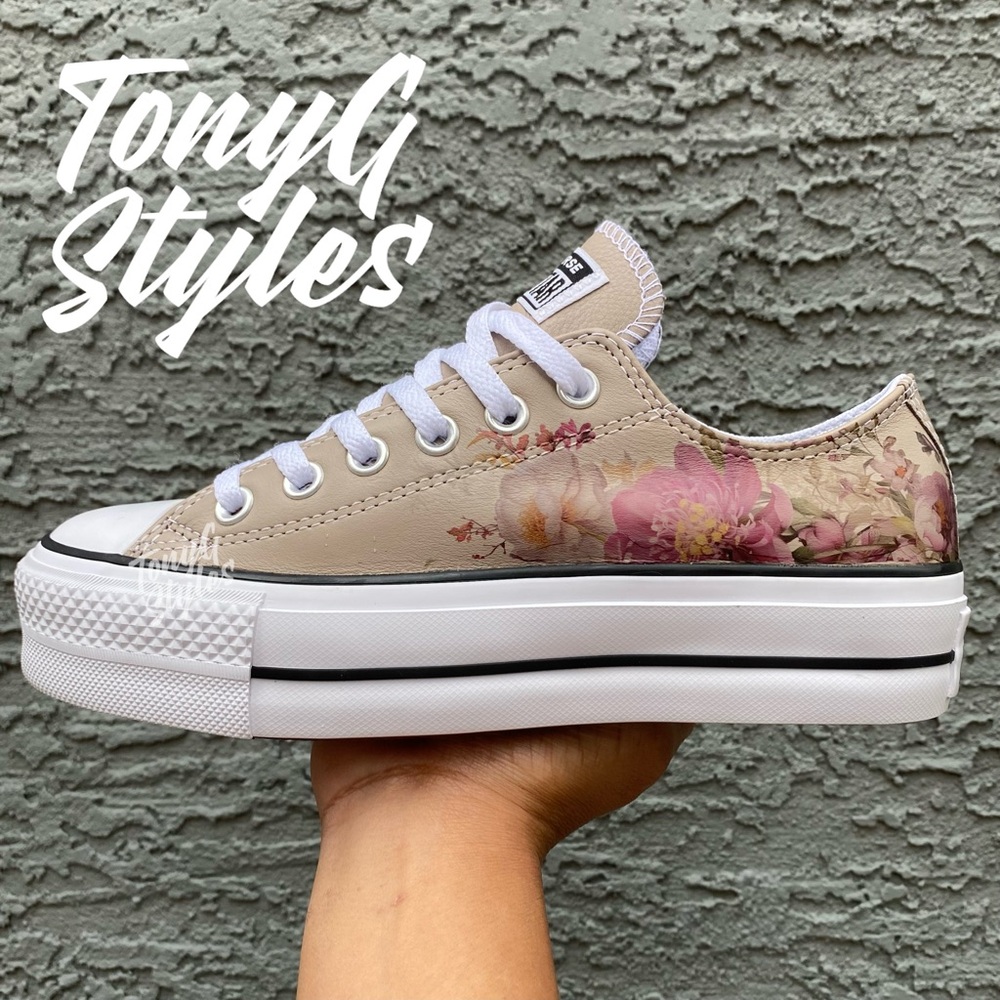 💐NEW💐 CUSTOM CONVERSE CHUCK TAYLOR PLATFORM LOW